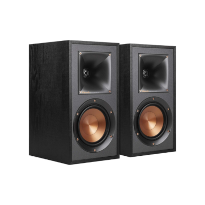 Klipsch R-41M Powerful Detailed Bookshelf Home Speaker Set of 2 Black